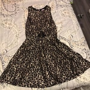 Gold And Black Dress